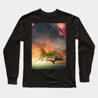 Whale Jumping Long Sleeve T-Shirt